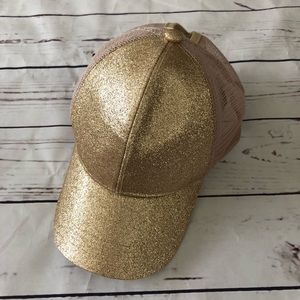 Ponytail glitter hat